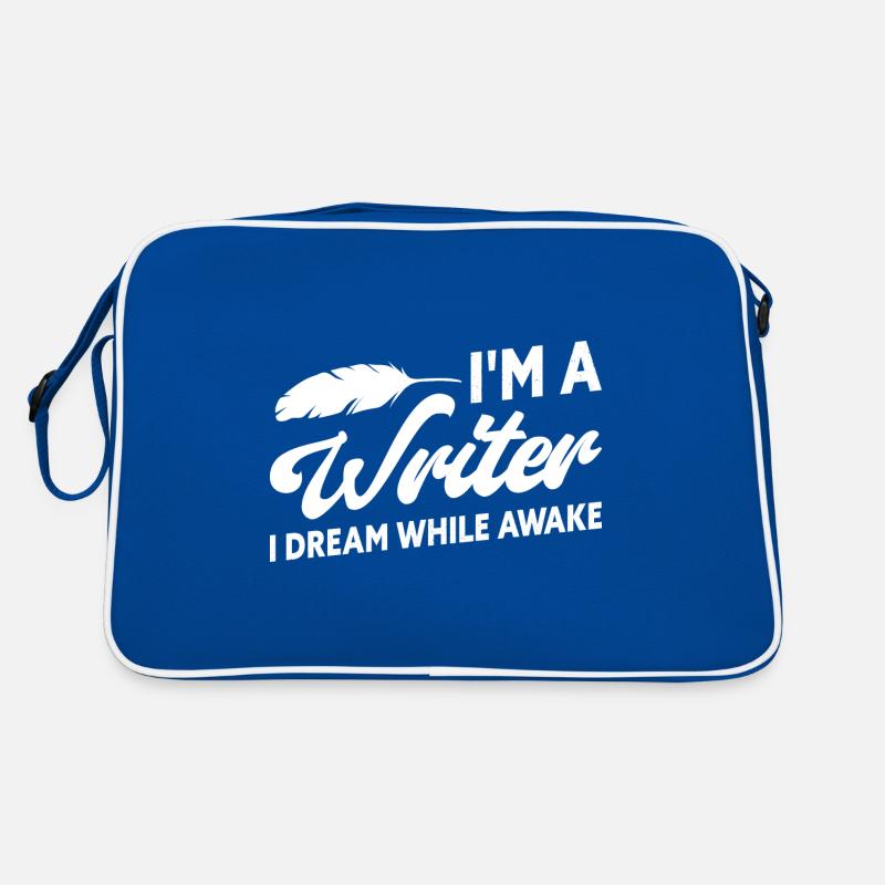 I'm a Writer I Dream While Awake Writer Author Retro Tasche