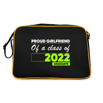 Proud Girlfriend of A Class of 2022 Graduate Gift - Retro Bag - black/gold - Back
