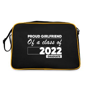 Proud Girlfriend of A Class of 2022 Graduate Gift - Retro Bag - black/gold - Back