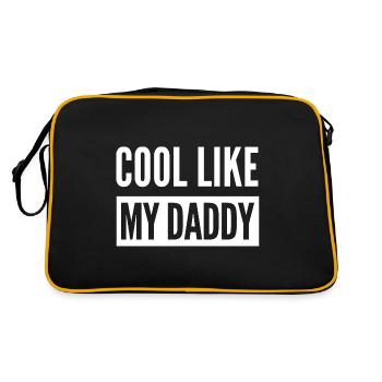 COOL COMME MON PAPA - Sac Retro - noir/or - Dos