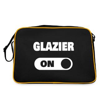 Glaser - Retro Tasche - Schwarz/Gold - Hinten