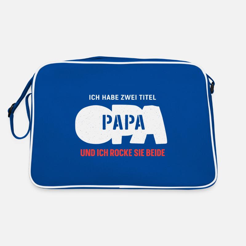 Bester Opa & Papa Retro Tasche