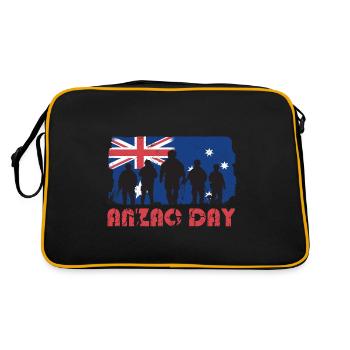 ANZAC DAY - Retro Bag - black/gold - Back