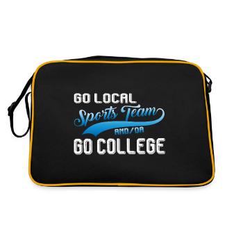 Go Local Sports Team and/Or Go College 12 - Retro Bag - black/gold - Back