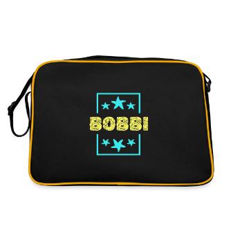 Gift for Bobbi - Retro Bag - black/gold - Back