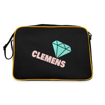 Precious Clemens - Retro Bag - black/gold - Back
