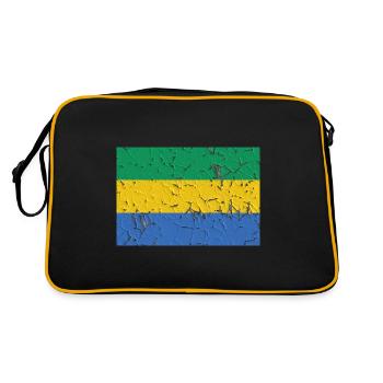 Country: Gabon - Retro Bag - black/gold - Back
