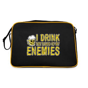 I Drink The Tears Of My Enemies 4 - Retro Tasche - Schwarz/Gold - Hinten