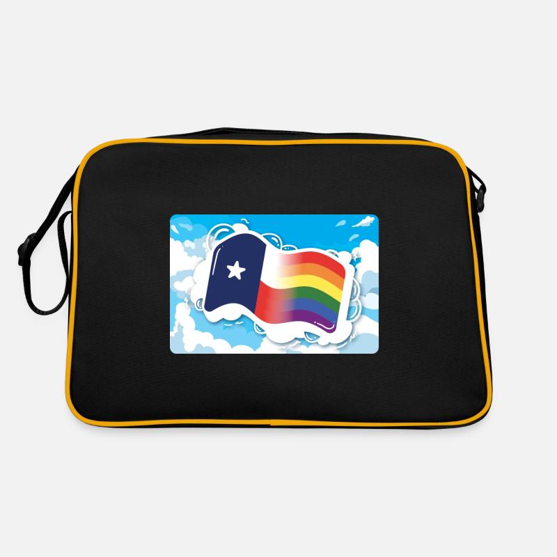Texas Flag Pride Design for Proud LGBT+ Texans Retro Bag