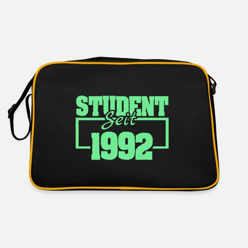 Student 1992 - Retro Tasche - Schwarz/Gold
