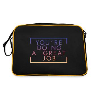 You're Doing A Great Job 2 - Retro Bag - black/gold - Back
