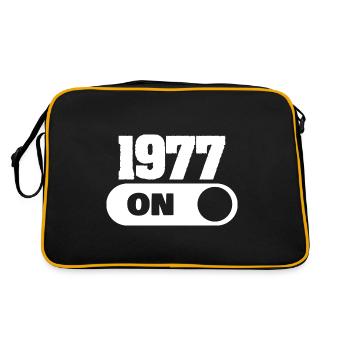 Né en 1977 - Sac Retro - noir/or - Dos