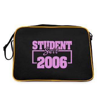 Student 2006 - Retro Tasche - Schwarz/Gold - Hinten