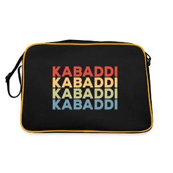 Gift for Kabaddi Lovers - Retro Bag - black/gold - Back
