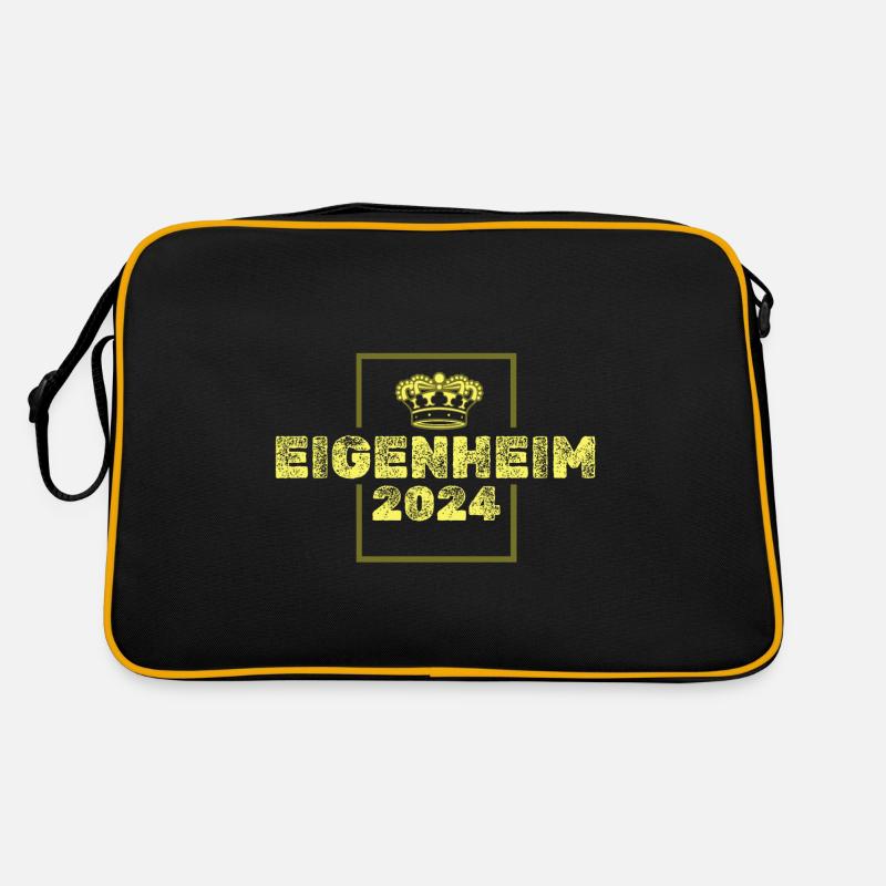 Bauherr 2024 - Retro Tasche - Schwarz/Gold