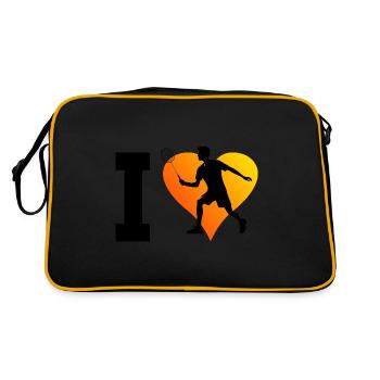Joueuses de badminton Squash Badminton Badminton - Sac Retro - noir/or - Dos