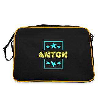 Anton as Anton - Retro Bag - black/gold - Back
