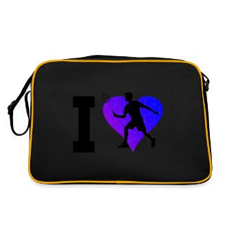 Women's Men's Squash Badminton Badmintons - Retro Bag - black/gold - Back