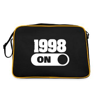 1998 1998 - Retro Tasche - Schwarz/Gold - Hinten