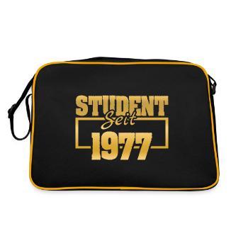 depuis 1977 - Sac Retro - noir/or - Dos