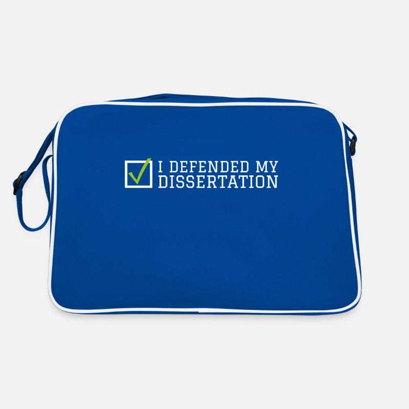 My dissertation Phd Student Geschenk Retro Tasche