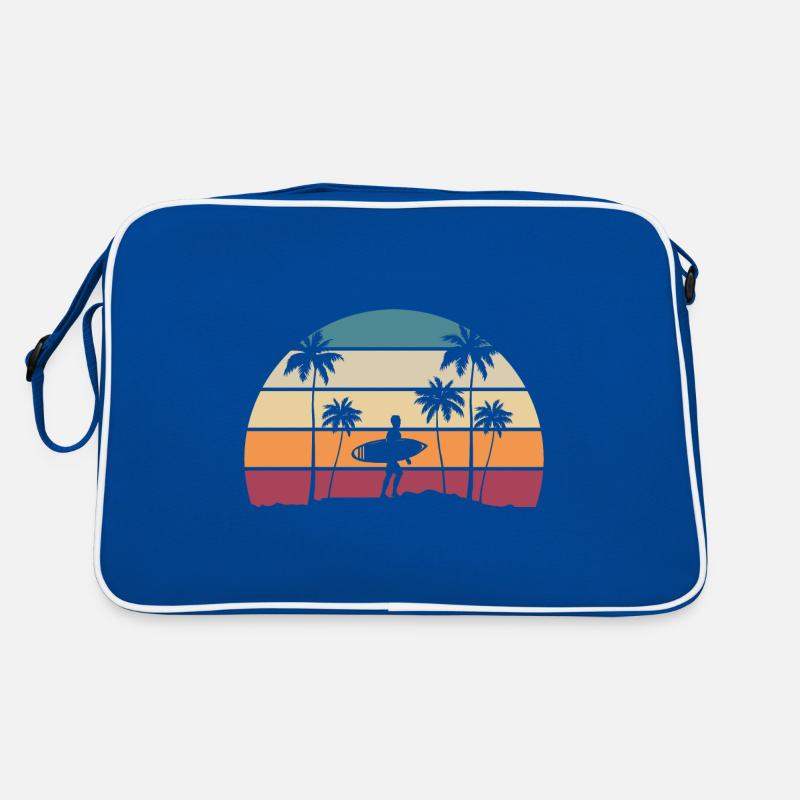 Retrofer palmes vacances coucher de soleil Sac Retro