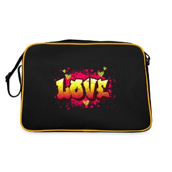 Chers graffitis - Sac Retro - noir/or - Dos