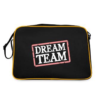 Dream Team - Retro Bag - black/gold - Back