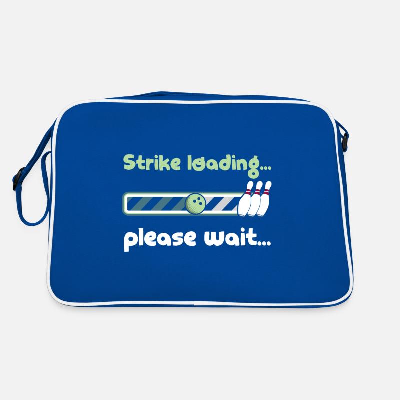 Strike Loading S’il vous plaît attendre - Dicton de bowling drôle Sac Retro