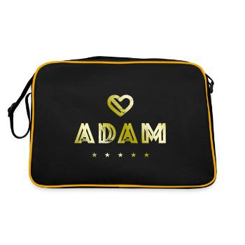 Adam Herz - Sac Retro - noir/or - Dos