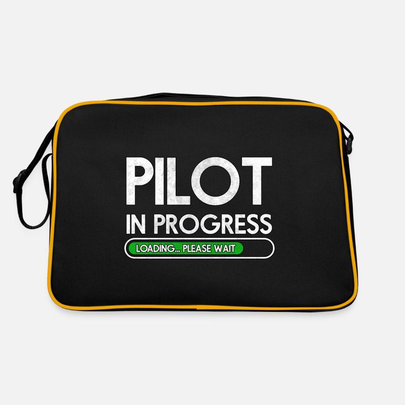 Airplane Pilot Flying Training I Gift Retro Bag
