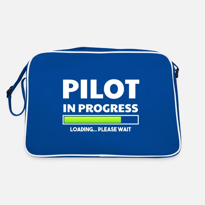 Airplane Pilot Flying Training I Gift Retro Bag