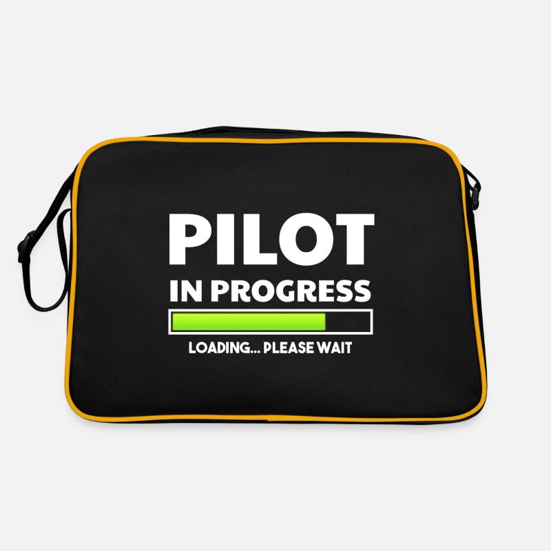 Airplane Pilot Flying Training I Gift Retro Bag