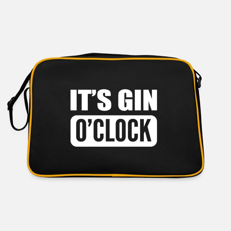 Es ist Gin Oclock Starker Trinker Gift Retro Tasche