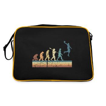 Basketball Sports Evolution for BBall Lovers Dunk - Retro Tasche - Schwarz/Gold - Hinten