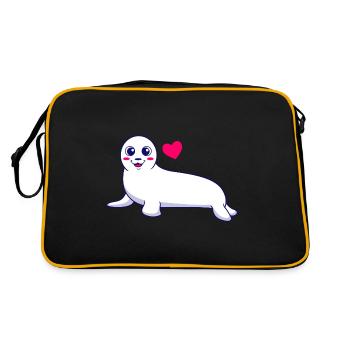 Seal Seal Baby comme cadeau pour les enfants - Sac Retro - noir/or - Dos