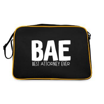 Bae Best Attorney Ever - Retro Bag - black/gold - Back