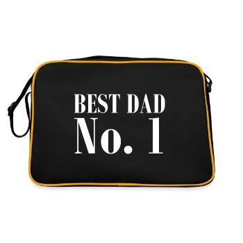 No.1 MEILLEUR T-SHIRT DE PAPA - Sac Retro - noir/or - Dos