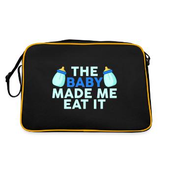 Le bébé m’a fait le manger - Sac Retro - noir/or - Dos
