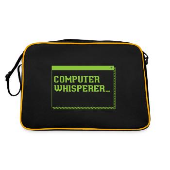 Computer Whisperer Information Technology - Retro Bag - black/gold - Back