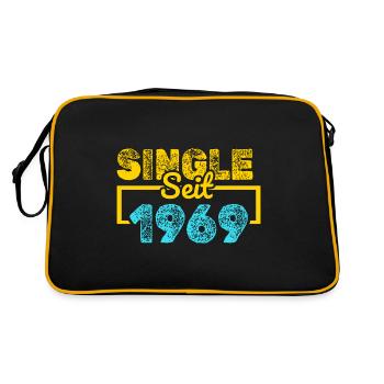 seit 1969 - Retro Tasche - Schwarz/Gold - Hinten