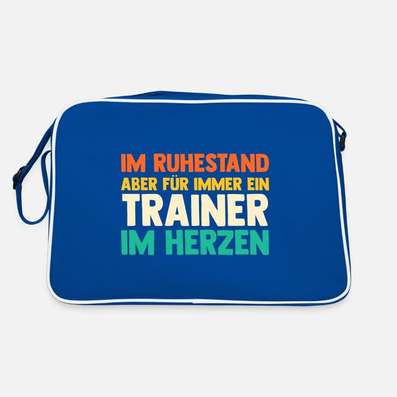 Rente Rentner Ruhestand Pension Trainer Retro Tasche