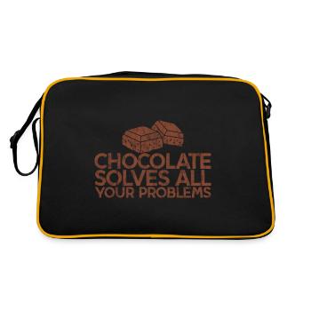 Chocolate Solves All Your Problems 3 - Retro Bag - black/gold - Back