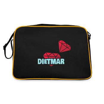 Précieux Dietmar - Sac Retro - noir/or - Dos