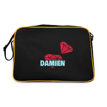 Précieux Damien - Sac Retro - noir/or - Dos
