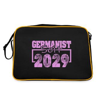 Born in 2029 - Retro Bag - black/gold - Back