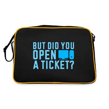 But Did You Open A Ticket 2 - Retro Tasche - Schwarz/Gold - Hinten