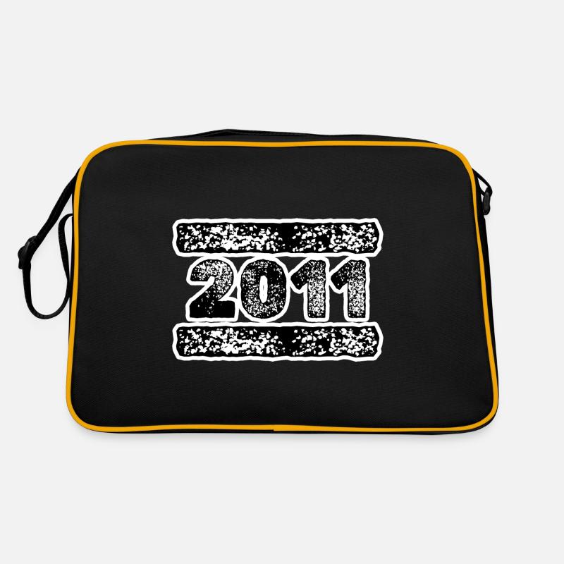 2011 - Retro Tasche - Schwarz/Gold