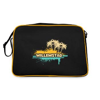 Willemstad comme jour férié - Sac Retro - noir/or - Dos