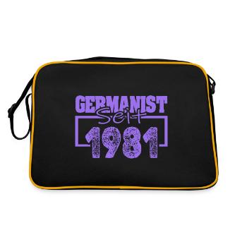 Germanist 1981 - Retro Bag - black/gold - Back